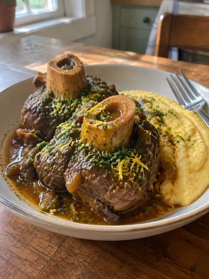 Osso buco, with gremolata